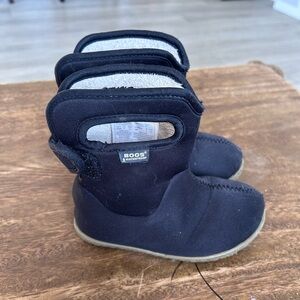 Bogs Baby Bogs II Solid Waterproof Black Winter Boots Size 8 Toddler Unisex